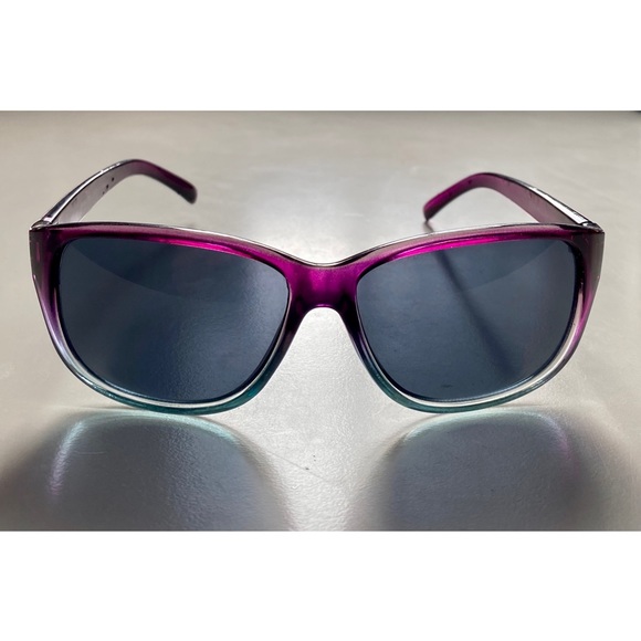 Accessories - Purple to Blue Ombré Wayfarer-Shape Sunglasses